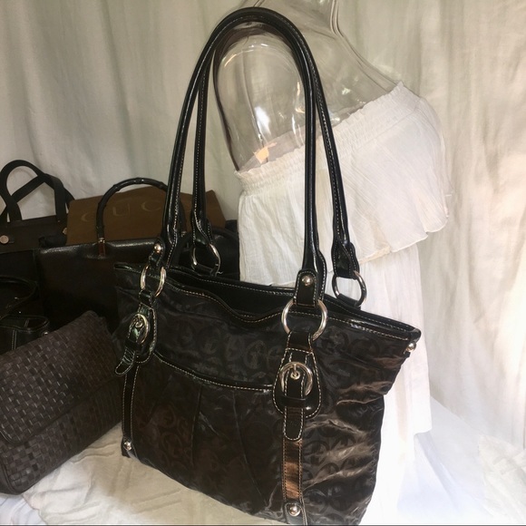 Signature logo shoulder satchel tote - Picture 2 of 8